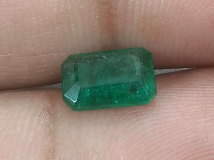 Certified 1.63ct Zambian Natural Emerald.