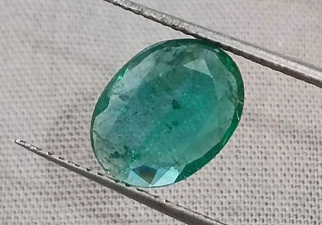 GSI Certified 2.19ct Medium Deep Green Emerald, Natural Gemstone