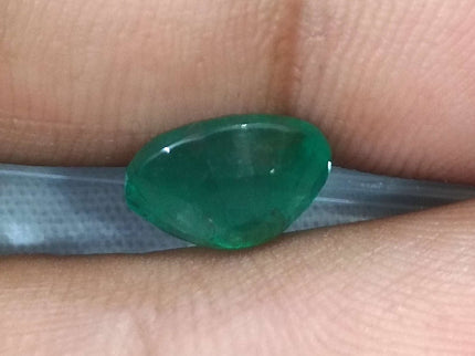 Certified 2.47ct Natural Zambian Emerald Stone.