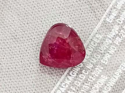 Mozambique Ruby 2.43ct Certified Natural Untreated Pear Cut Loose Gemstone