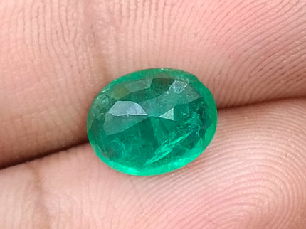 2.72ct Natural Emerald Medium Deep Spring Green Oval Cut SGL Certified Gemstone