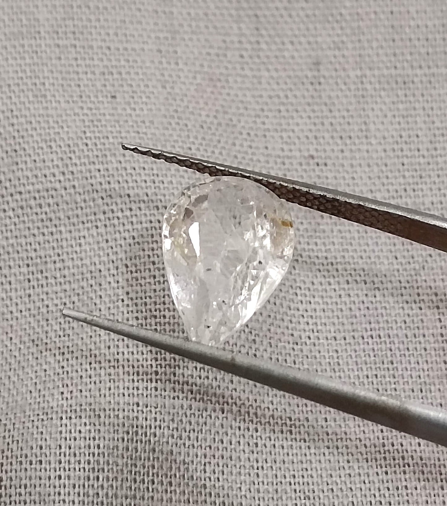 GSI Certified 3.50ct White Sapphire, 100% Natural Untreated Gemstone