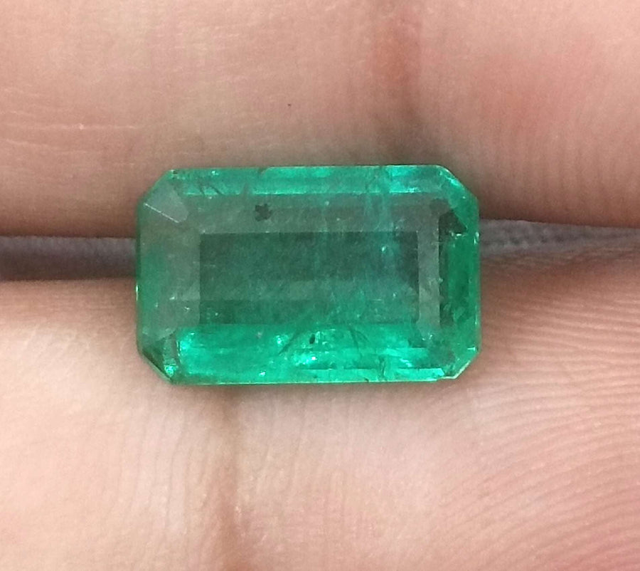 2.99ct Colombian Emerald, Certified Natural Minor Oiled Loose Gemstone