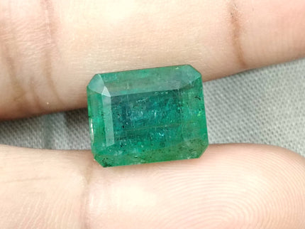 Natural Emerald 8.22ct Certified Natural Octagon Cut Stone