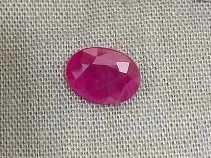 GSI Certified 1.54ct Mozambique Ruby, Natural Untreated Gemstone