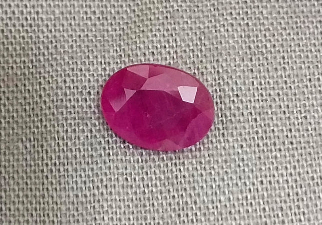 GSI Certified 1.54ct Mozambique Ruby, Natural Untreated Gemstone