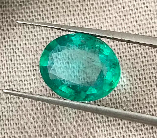 1.70ct Certified  Natural Zambian Emerald Stone