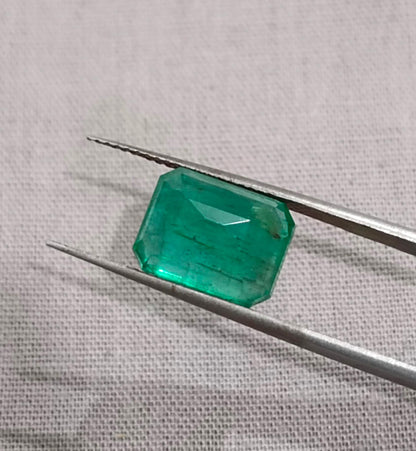 4.81ct Certified Zambian Emerald, 100% Natural Gem