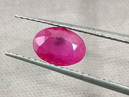 GSI Certified 0.87ct Mozambique Ruby, Natural Untreated Gemstone