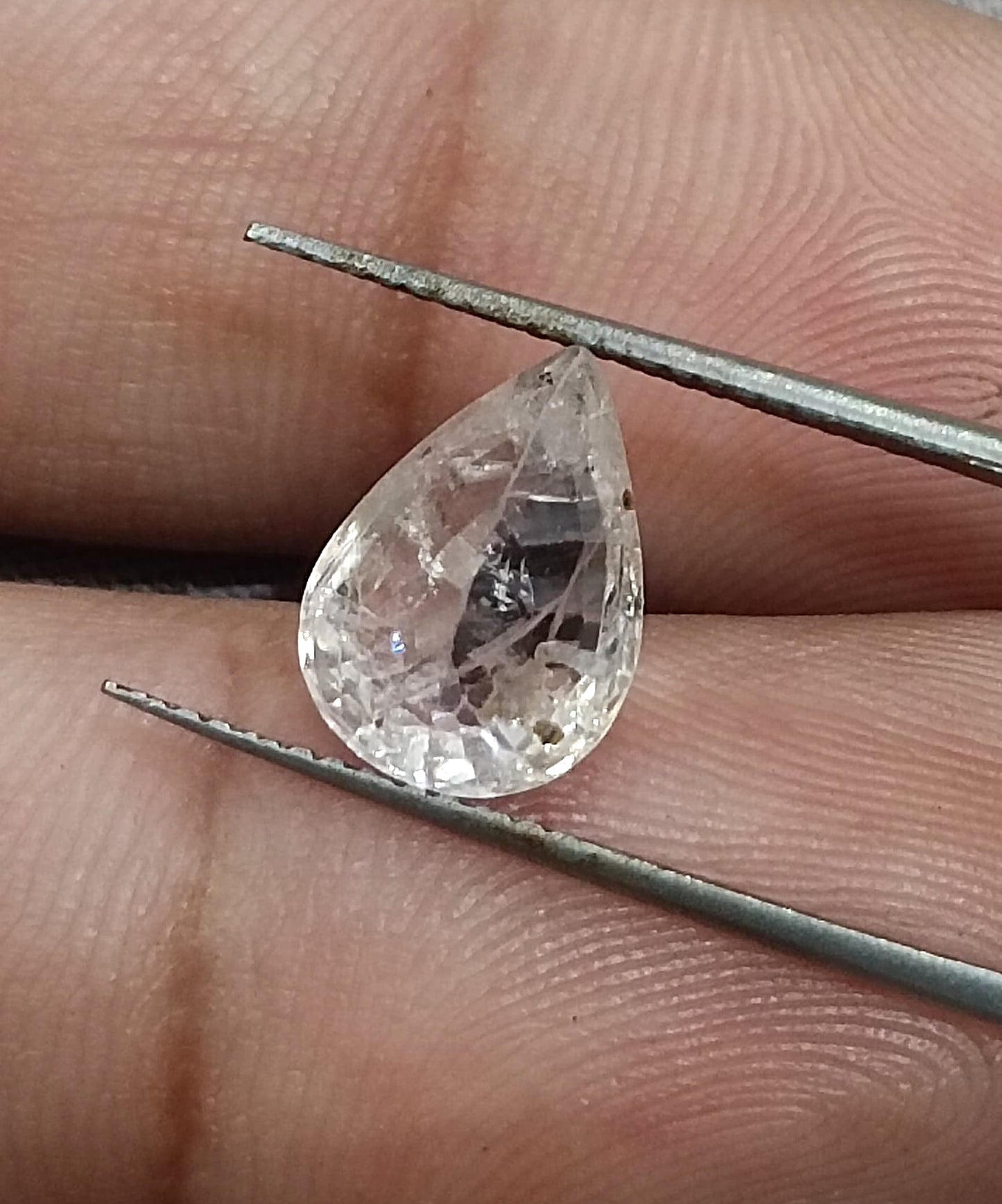 GSI Certified 3.50ct White Sapphire, 100% Natural Untreated Gemstone