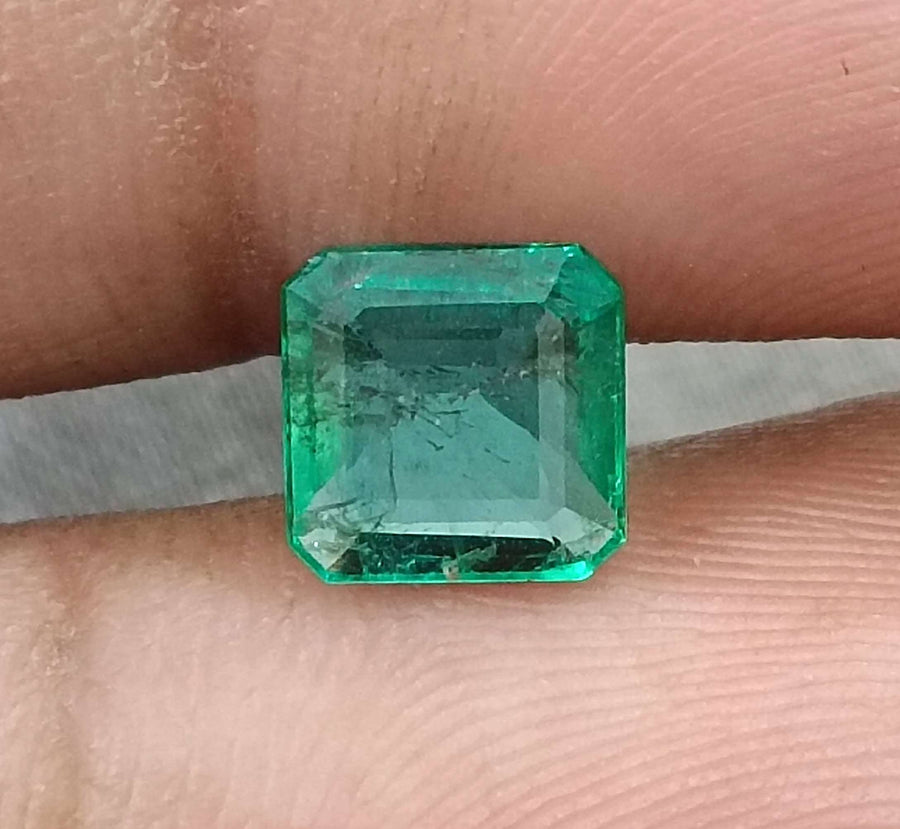 1.38ct Natural Zambian Emerald GSI Certified