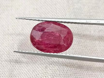 3.20ct Unheated Mozambique Natural Ruby Orchid Red SGL Certified Oval Stone