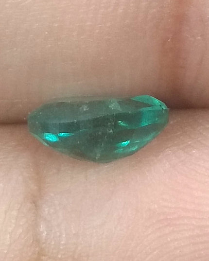 1.30ct GSI USA Certified Excellent luster Natural Zambian Emerald Minor Oiled Loose Gemstone