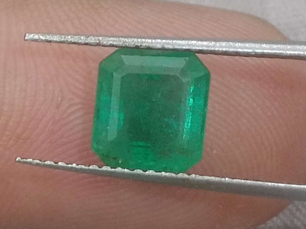 Zambian Emerald 2.24ct Certified Natural Octagon Cut Loose Gemstone