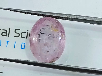 5.17ct Unheated Pink Sapphire Natural Sri Lanka Oval Cut Gemstone