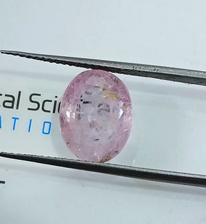 5.17ct Unheated Pink Sapphire Natural Sri Lanka Oval Cut Gemstone