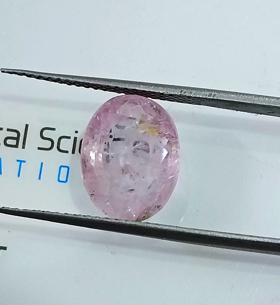 5.17ct Unheated Pink Sapphire Natural Sri Lanka Oval Cut Gemstone
