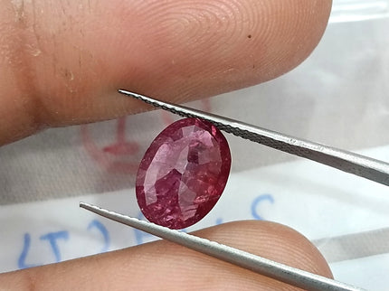 2.19ct Natural Ruby Untreated Mozambique SGL Certified Deep Cranberry Red Stone