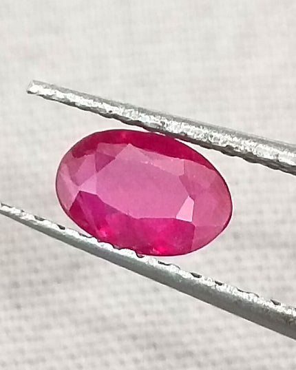 GSI Certified 0.49ct Blood Red Mozambique Ruby, Natural untreated Gemstone