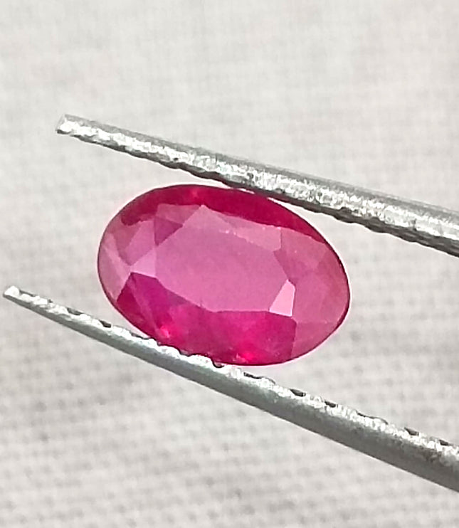 Certified 0.49ct Natural Unheated Blood Red Mozambique Ruby.