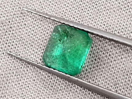 Certified 1.51ct Natural Zambian Emerald Stone