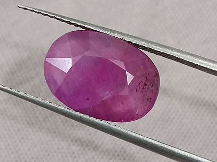 African Ruby 4.73ct Untreated Oval Cut Loose Gemstone