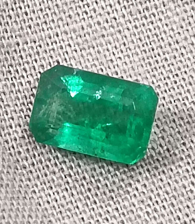 1.35ct Panjshir Emerald, Certified Natural minor oiled Stone