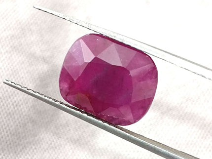 Natural Ruby 5.87ct Certified untreated Cushion Cut Loose Gemstone