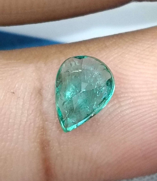 Certified 1.15ct Zambian Natural Emerald