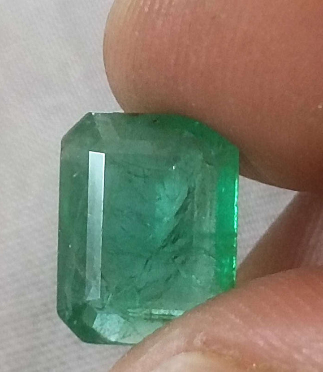 3.94ct Certified Zambian Natural Emerald Stone