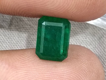 Natural Emerald 2.81ct Certified Deep Royal Green Octagon Cut Gemstone