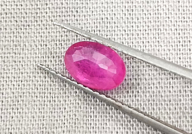 GSI Certified 0.92ct Mozambique Ruby, Natural Untreated Gemstone