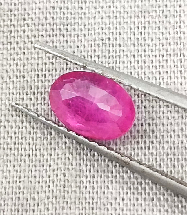 GSI Certified 0.92ct Mozambique Ruby, Natural Untreated Gemstone