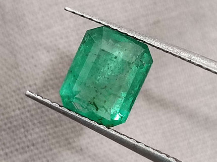 Zambian Emerald 1.62ct Certified Natural Octagon Cut Loose Gemstone