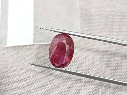 2.28ct Natural Untreated Ruby Pomegranade Red SGL Certified Oval Loose Gemstone