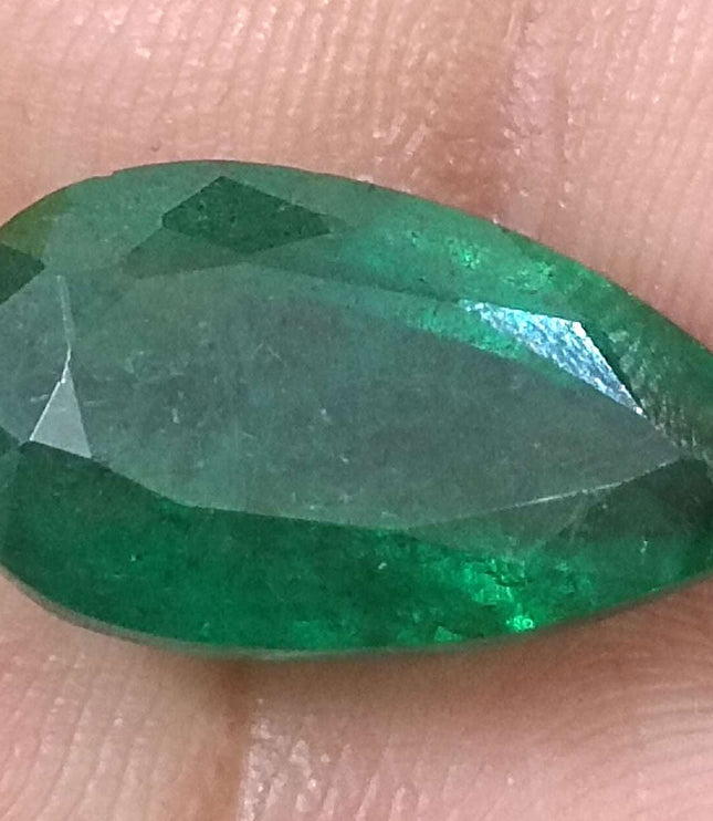 9.61ct Deep Vivid Green Natural Emerald, Earth Mined Gemstone