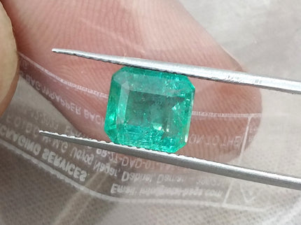 2.08ct Emerald Natural Octagon Cut Medium Intense Green Gemstone