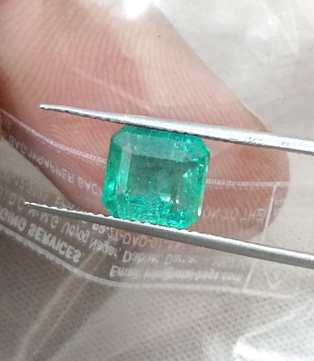 2.08ct Emerald Natural Octagon Cut Medium Intense Green Gemstone