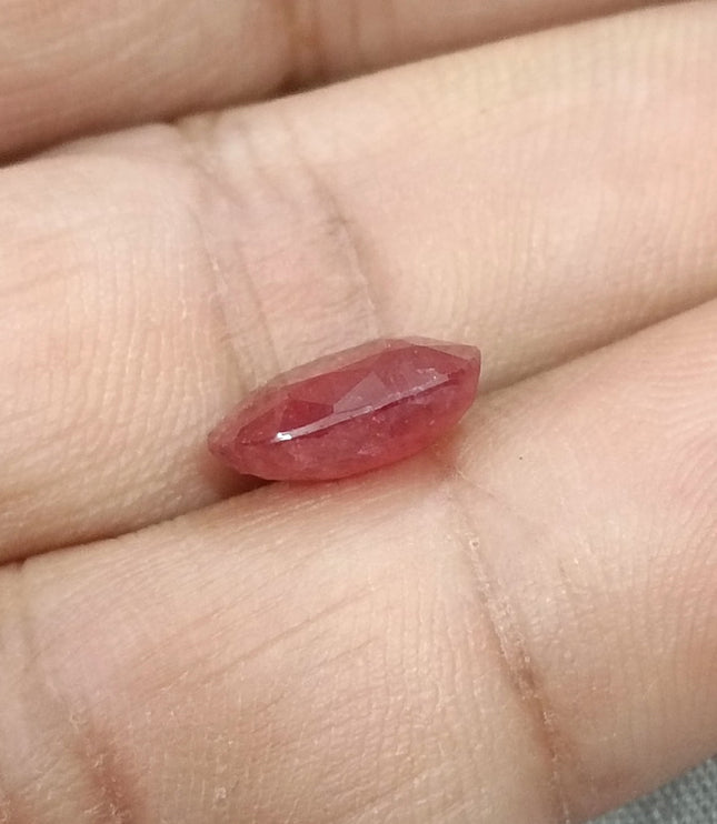 4.12ct Ruby Mozambique Unheated Natural SGL Certified Wine Red Oval Gemstone