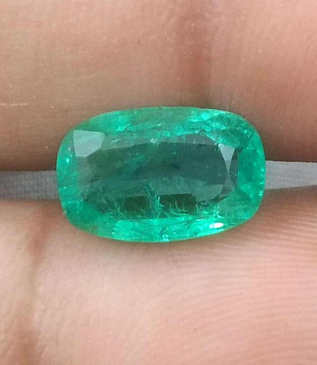 2.86ct Certified Zambian Natural Emerald Stone