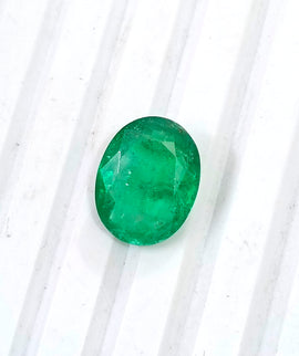 3.05ct Emerald Natural Zambia Medium Deep Green Oval Cut Loose Gemstone