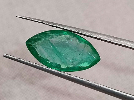 Certified 1.52ct Natural Zambian Emerald