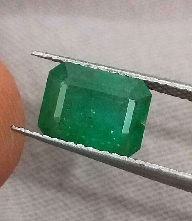 Natural Emerald Pair 3.63ct/2pcs Zambian Origin Loose Gemstones