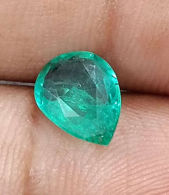 GSI Certified 1.65ct Zambian Natural Emerald