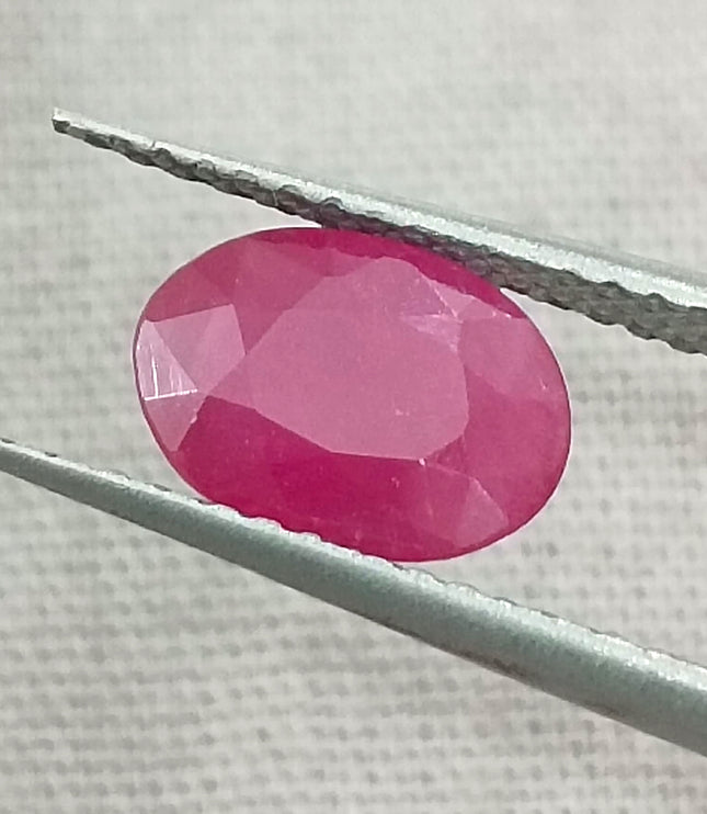 GSI Certified 1.32ct Mozambique Ruby, Natural Untreated