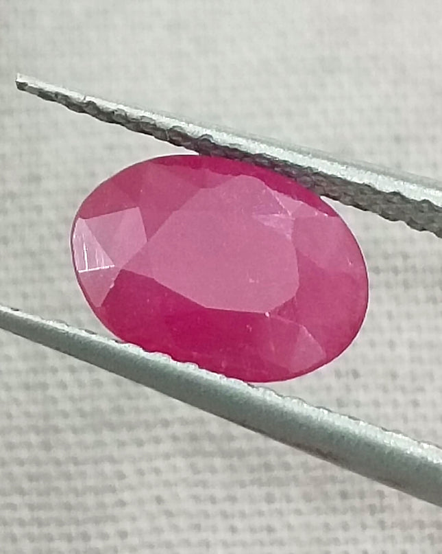 GSI Certified 1.32ct Mozambique Ruby, Natural Untreated