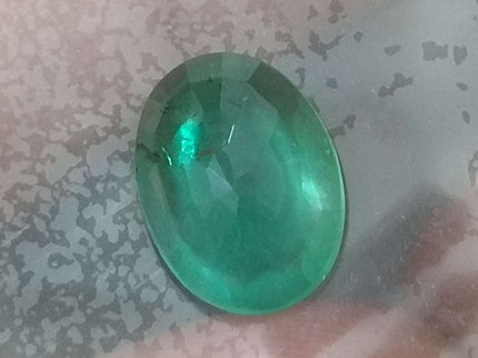 Natural Zambian Emerald 1.98ct Certified Medium Deep Green Oval Cut Loose Gemstone