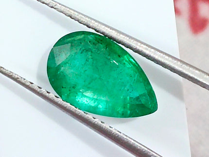 1.69ct Medium Deep Golden Green Emerald Natural Earth Mined Gemstone