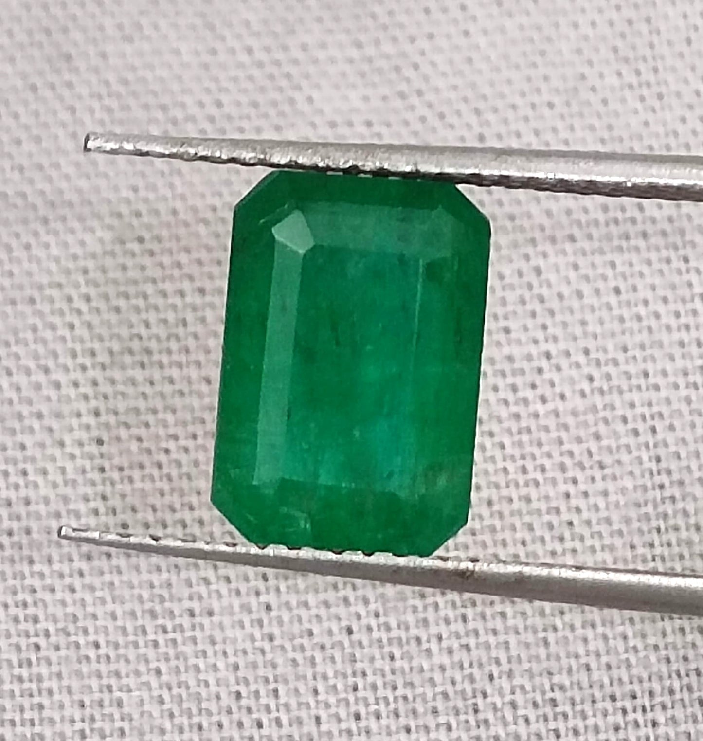 GSI Certified 3.29ct Deep Velvet Green Emerald, Natural Gemstone