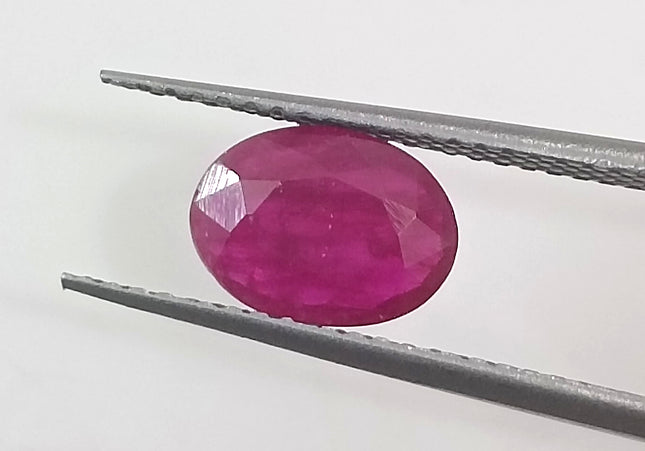 GSI Certified 0.96ct Mozambique Ruby, Natural Untreated Gemstone